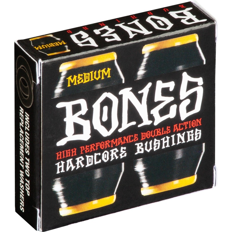 Bones Hardcore Medium Black 91a 4 Pack Skateboard Bushings