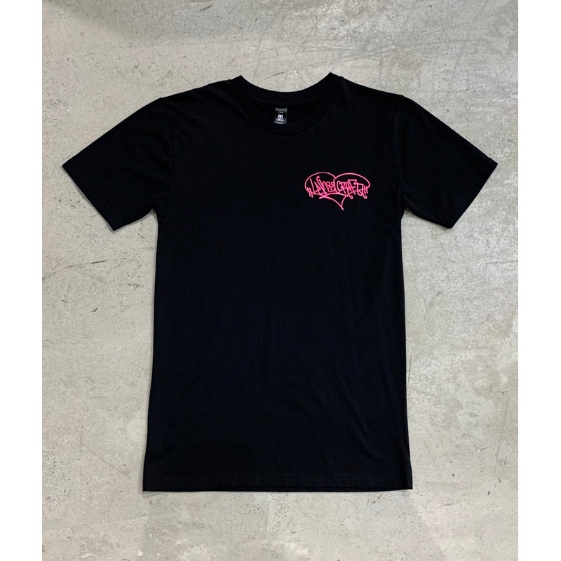 Wheelcraft Pink Heart Black Tee