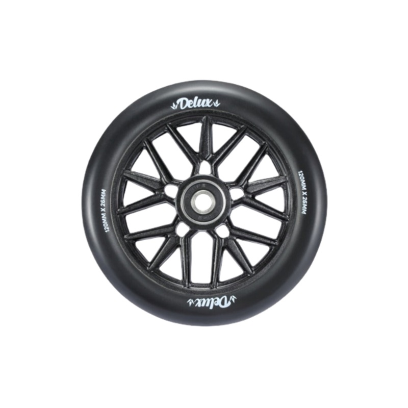 Envy Delux Black 120mm Scooter Wheel Single