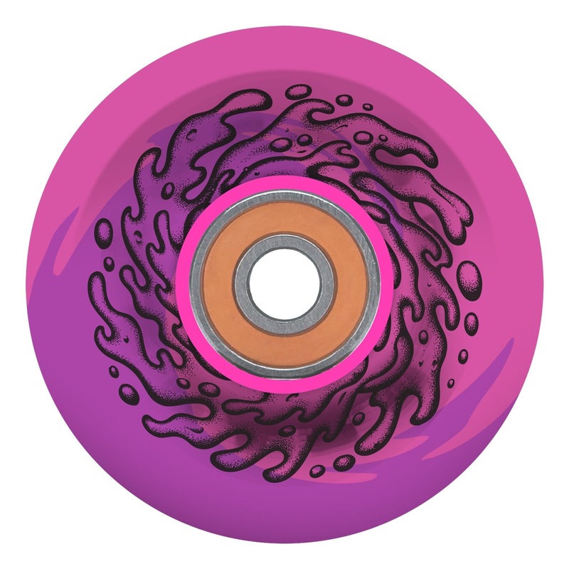 Slime Ball Light Ups OG w/ Bronson G2 Pink 60mm x 78a LED Cruiser Wheels