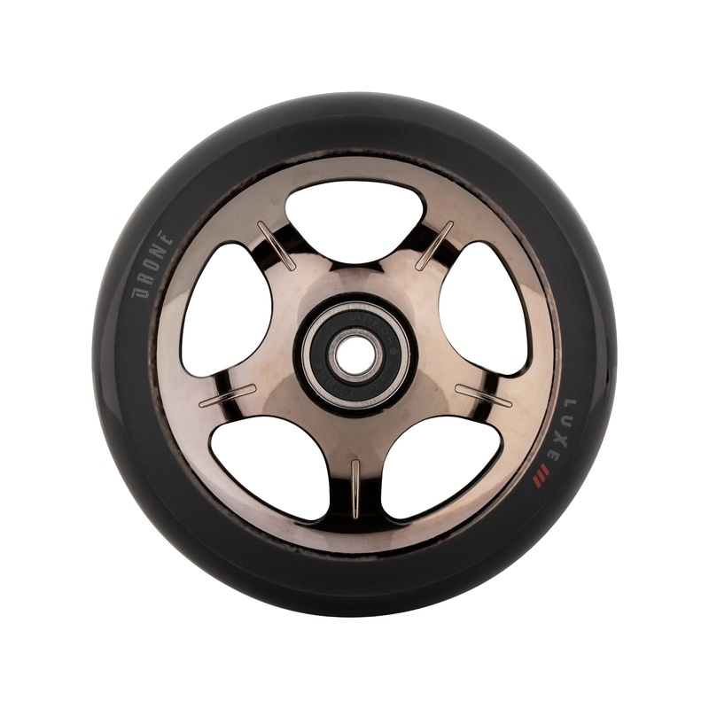 Drone LUXE 3 Dual Core Feather Light Smoked Chrome 110mm Scooter Wheel Single