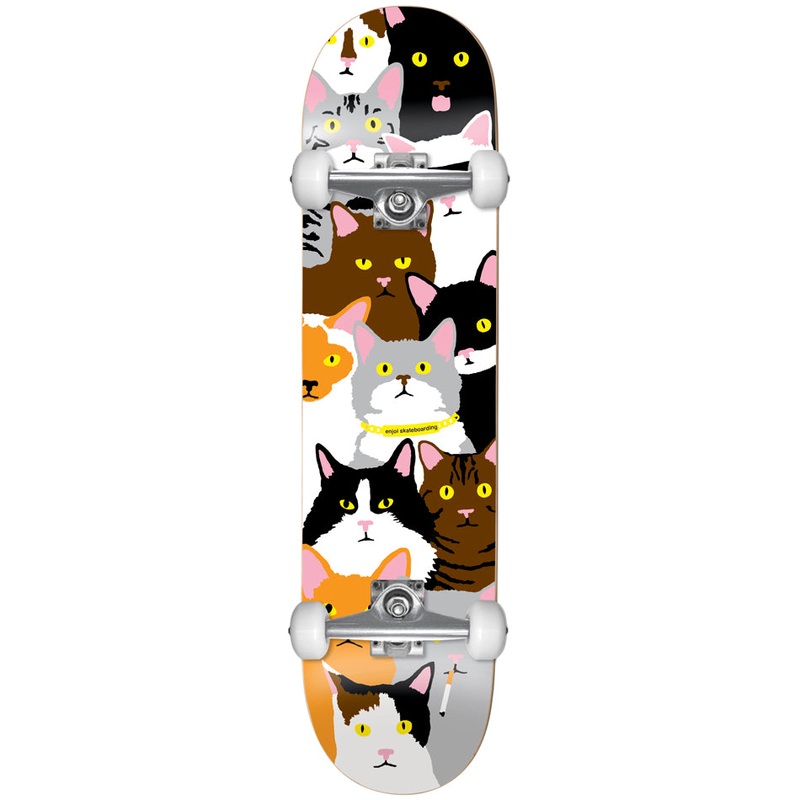 Enjoi Cat Collage FP Mini 7.0" Complete Skateboard