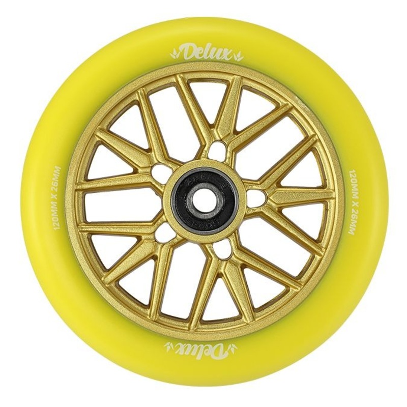 Envy Delux Yellow 120mm Scooter Wheel Single