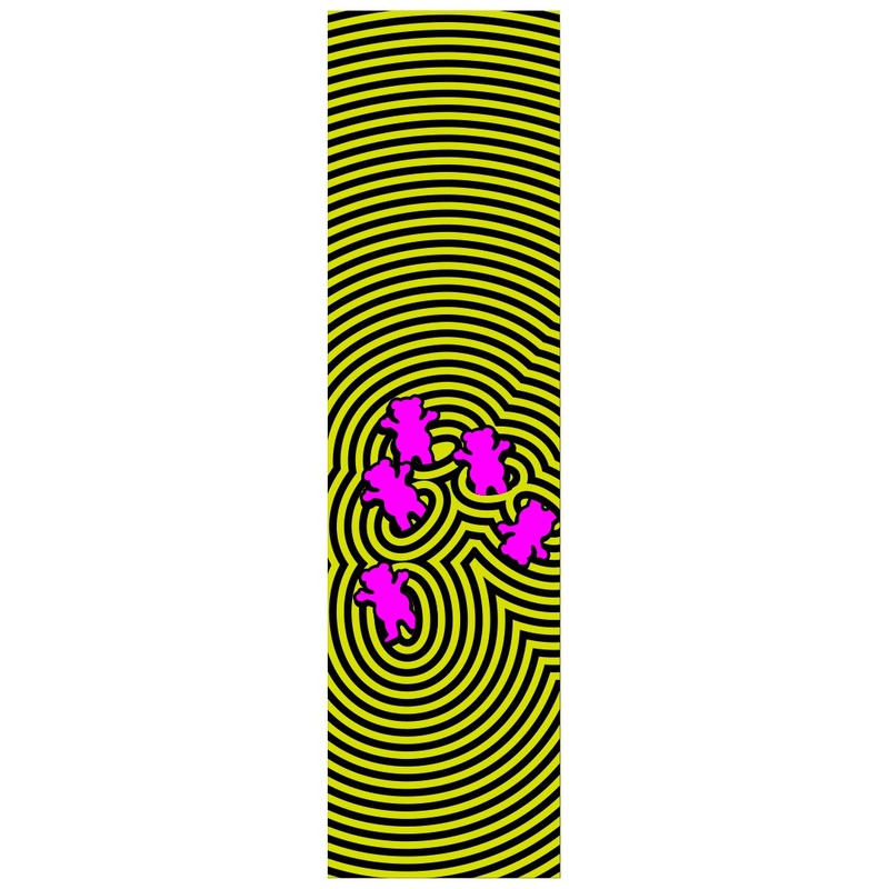 Grizzly Vortex Yellow Skateboard Griptape