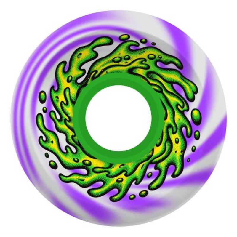 Slime Balls OG Slime 66mm/78a Purple/White Swirl Cruiser Skateboard Wheels