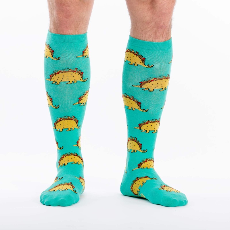 Sock It To Me Tacosaurus Stretch Adult Knee Socks