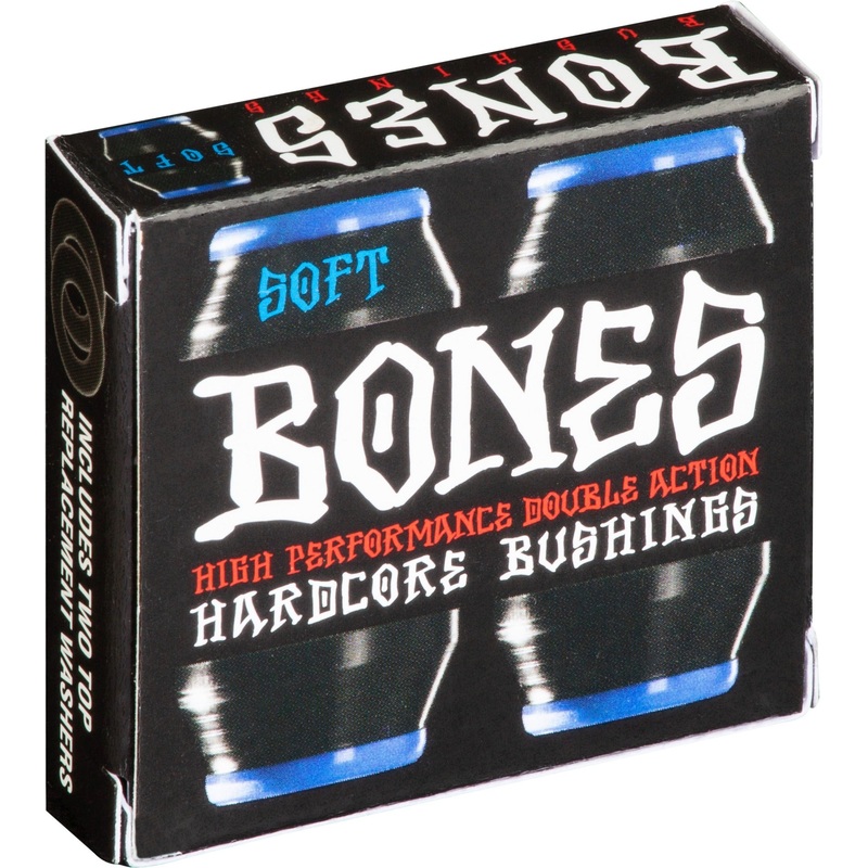Bones Hardcore Soft Black 81a 4 Pack Skateboard Bushings