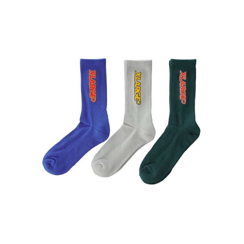 XLarge Rail Stripe 3 Pack Socks