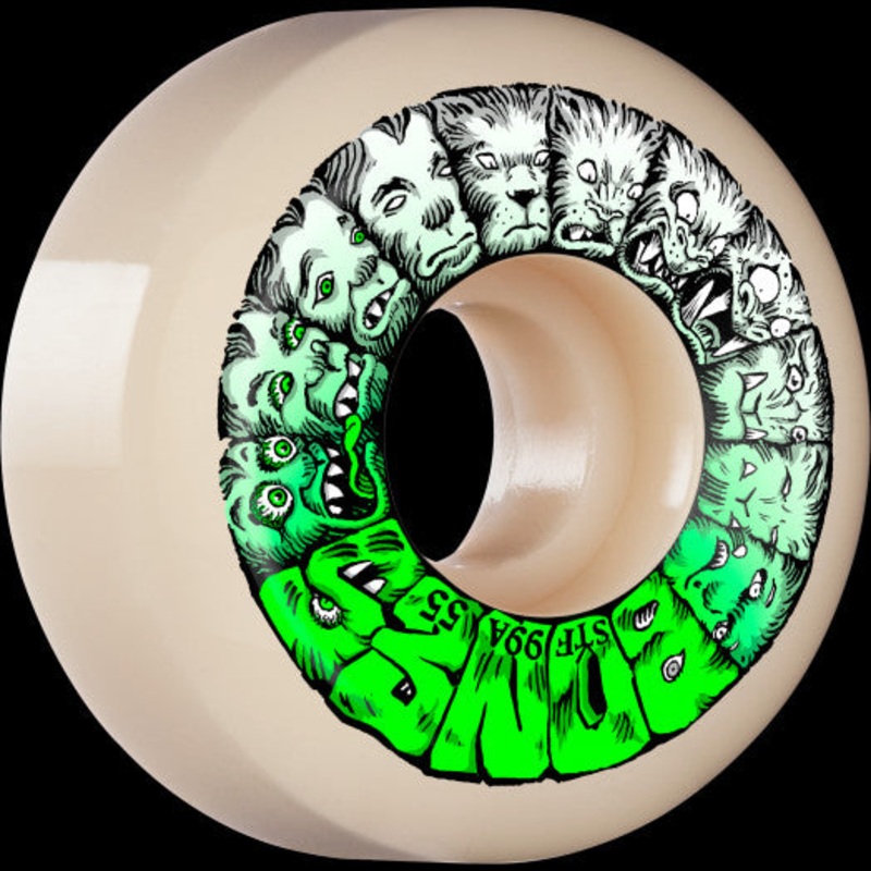 Bones Weird Wolf STF V5 Sidecut 55mm 99a Skateboard Wheels