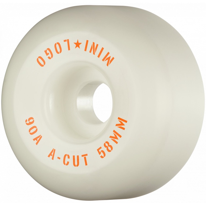 Mini Logo A-Cut Hybrid White 58mm 90A Skateboard Wheels