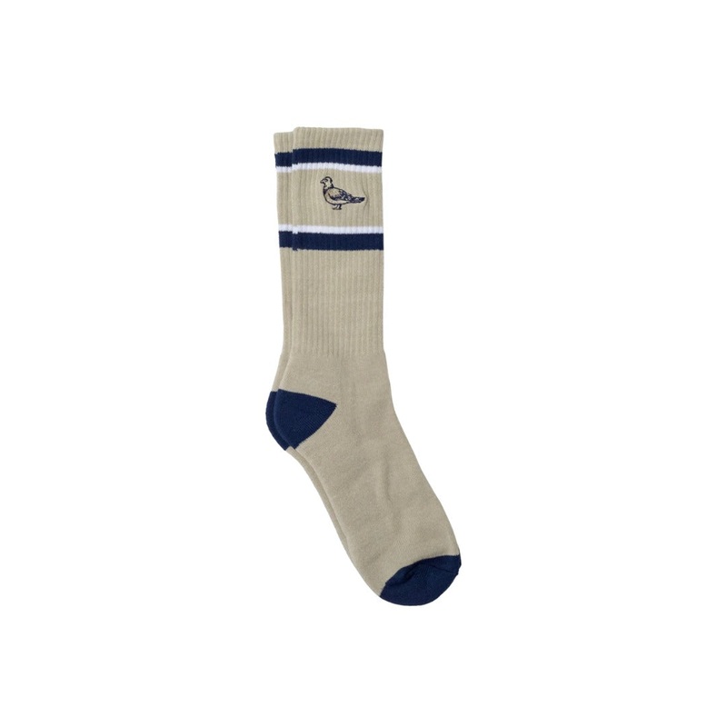 Anti Hero Basic Pigeon Emb Light Grey Sock