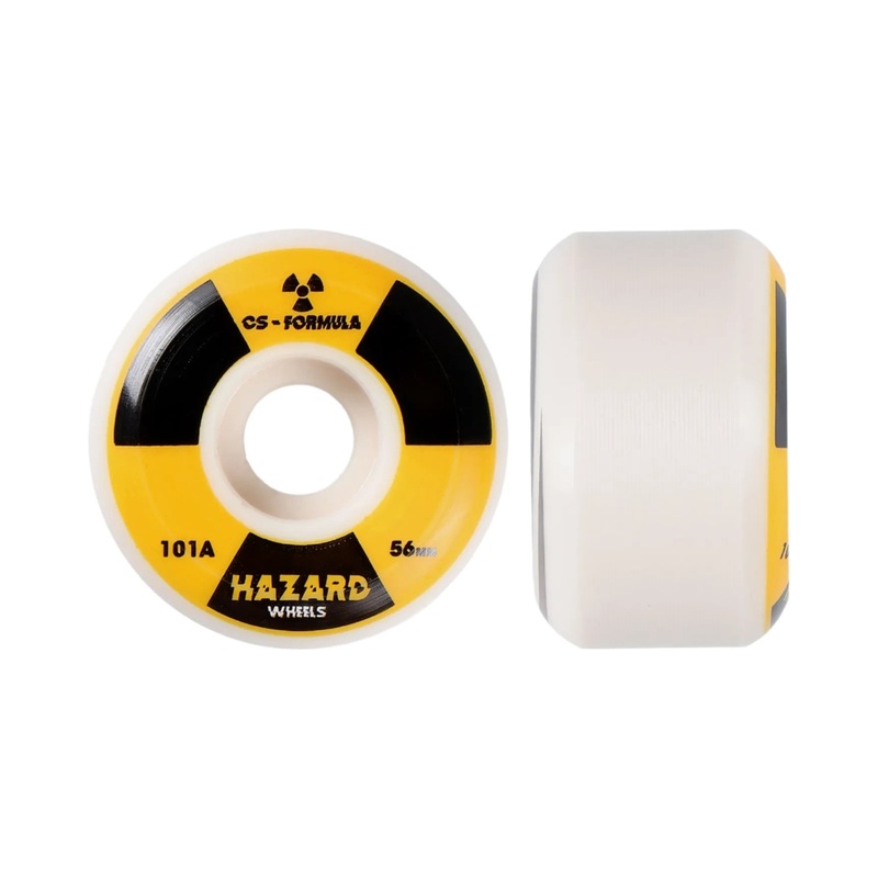 Hazard Radio Active CS Conical White 56mm 101A Skateboard Wheels