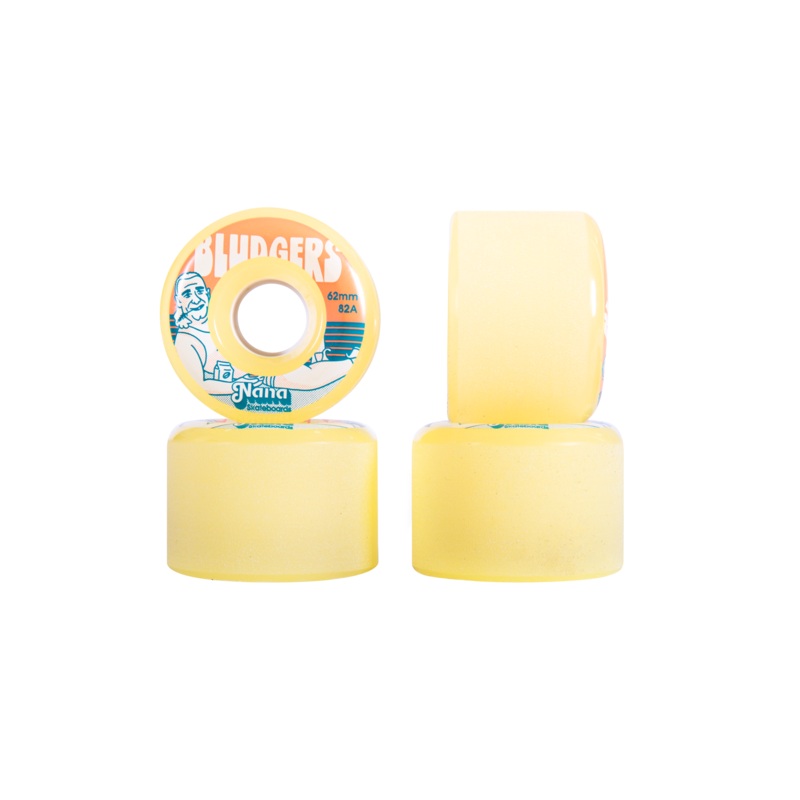 Nana Bludgers 62mm Dehydrated Yellow Longboard Wheels