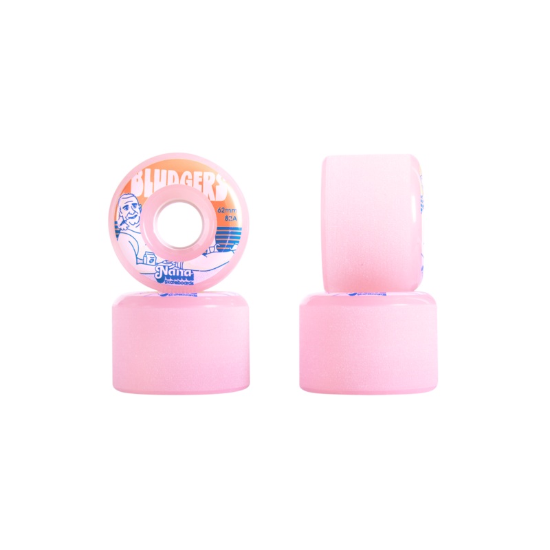 Nana Bludgers 62mm Flamin' Gallah Longboard Wheels