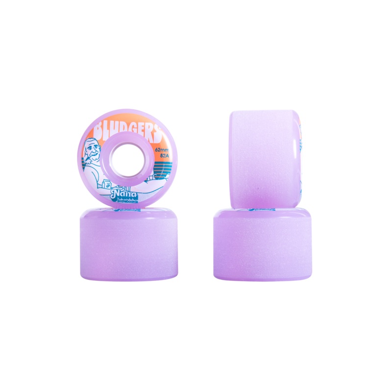 Nana Bludgers 62mm Lavender Rinse Longboard Wheels