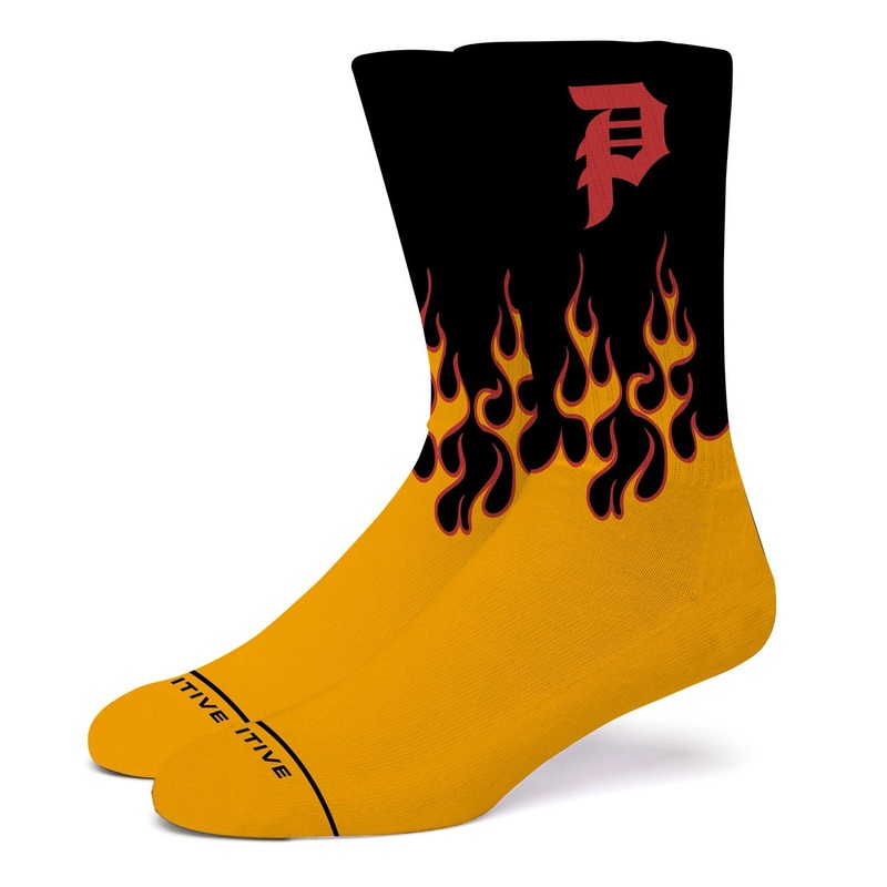 Primitive Burnout Black Sock