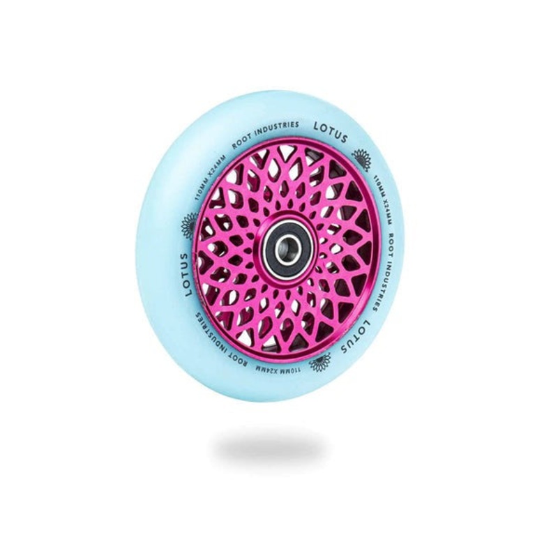 Root Industries Lotus Glow/Pink 110mm x 24mm Scooter Wheel Single