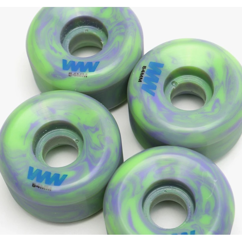 Wayward Swirl Green/Purple 54mm Skateboard Wheels