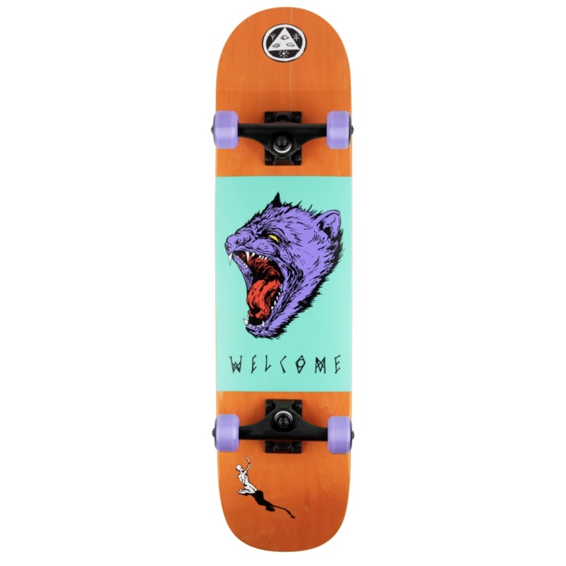 Welcome Tasmanian Angel Orange 7.75 Skateboard Complete