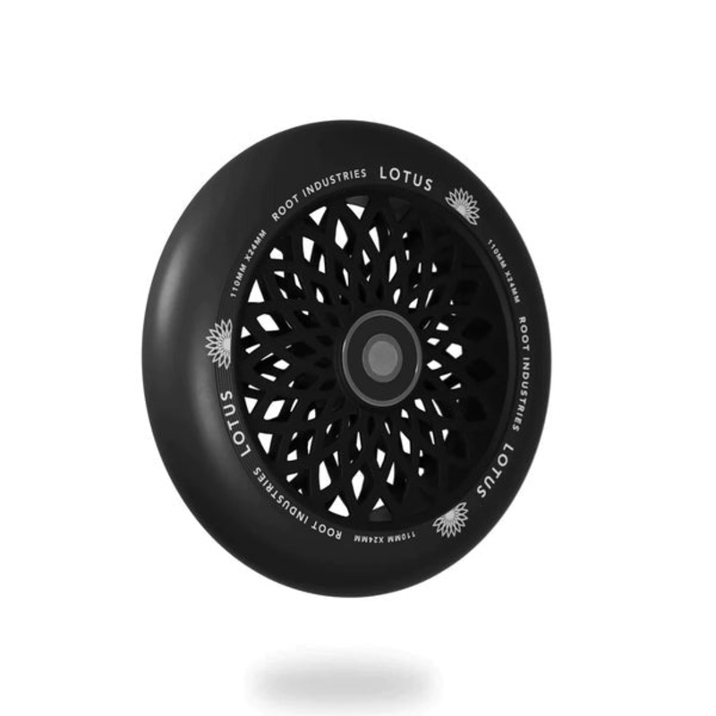 Root Industries Lotus Black/Black 110mm x 24mm Scooter Wheel Single