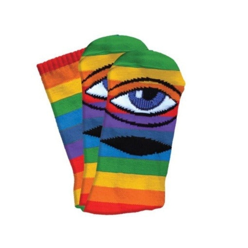 Toy Machine Sect Eye Big Rainbow Socks