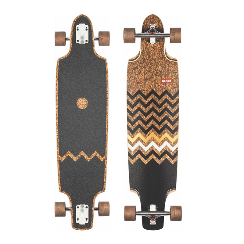 Globe Spearpoint Drop Through Longboard Cork/Zagged