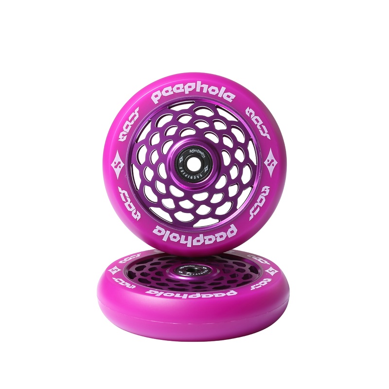 Sacrifice Peephole 110mm Purple Scooter Wheel Single