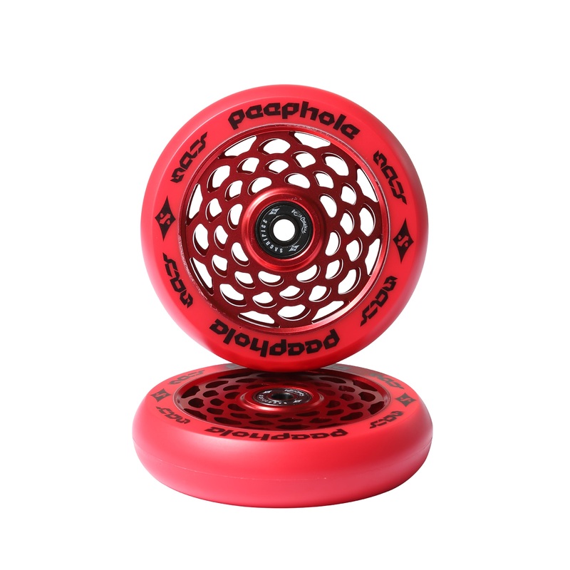 Sacrifice Peephole 110mm Red Scooter Wheel Single