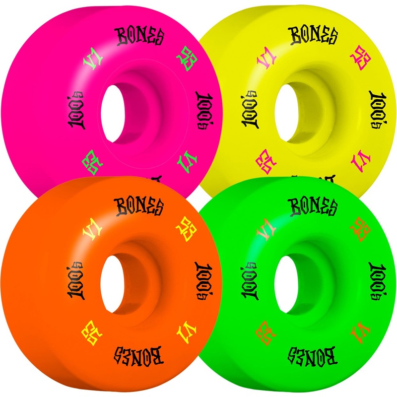 Bones 100's 53mm Party Pack Skateboard Wheels