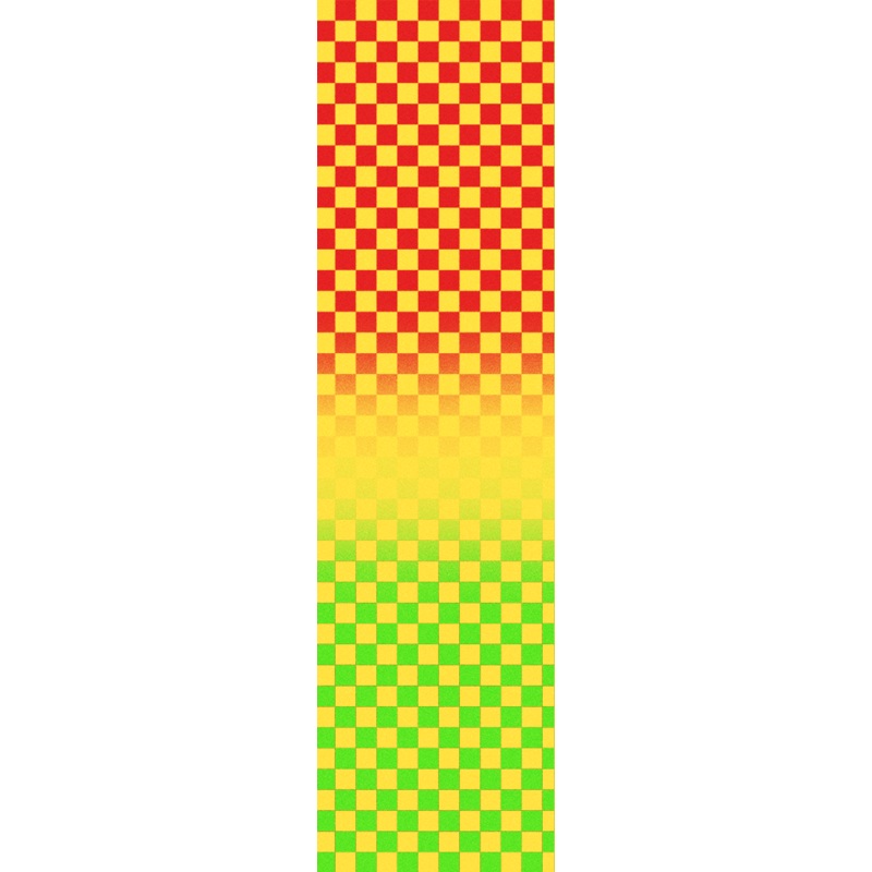Fruity Rasta Checkers Skateboard Griptape
