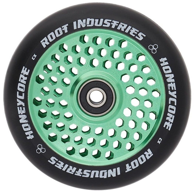 Root Industries Honey Core 110mm Black Green Scooter Wheel Single