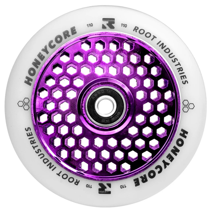 Root Industries Honey Core 110mm White Purple Scooter Wheel Single