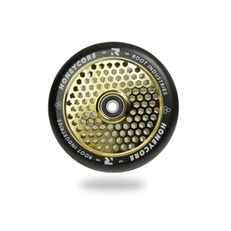 Root Industries Honey Core 120mm Black Gold Scooter Wheel Single