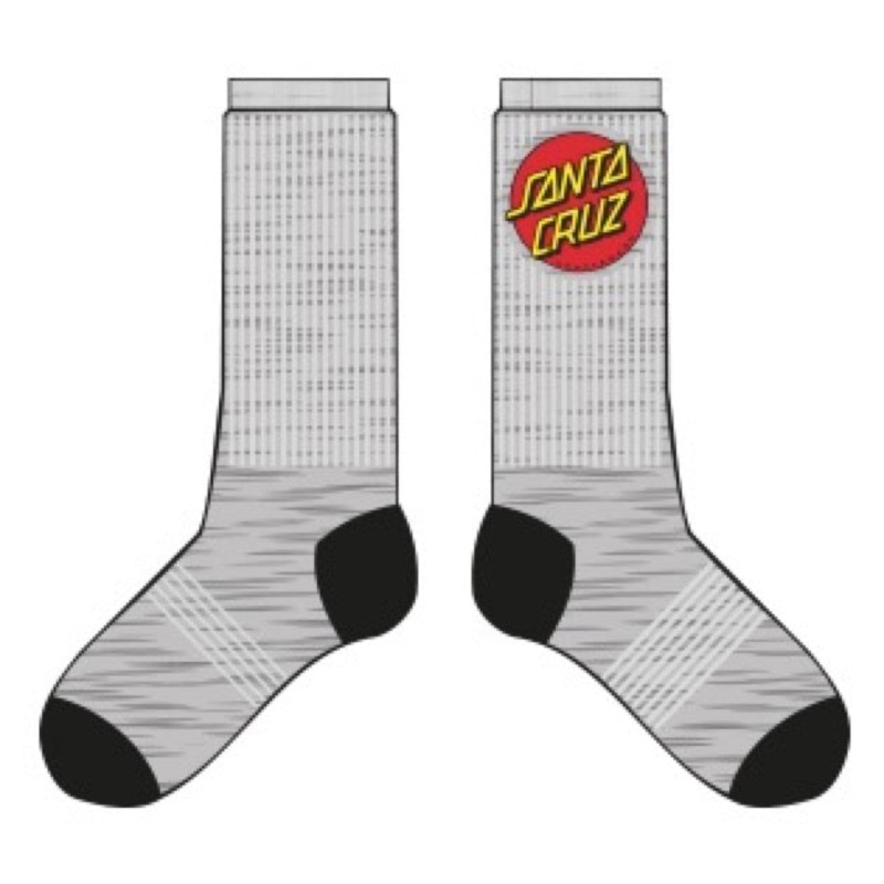 Santa Cruz Grey Heather 4 Pack Socks
