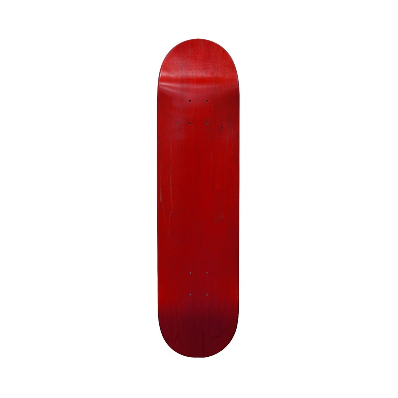 Absolute Blank Red 7.75" Skateboard Deck