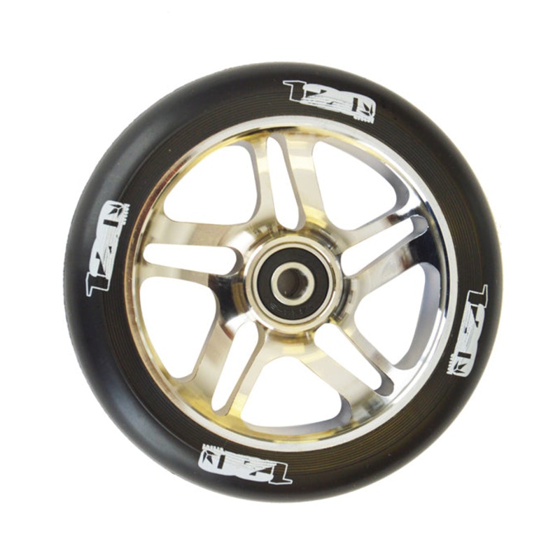 Envy Spoked Black Chrome 120mm Scooter Wheel Single