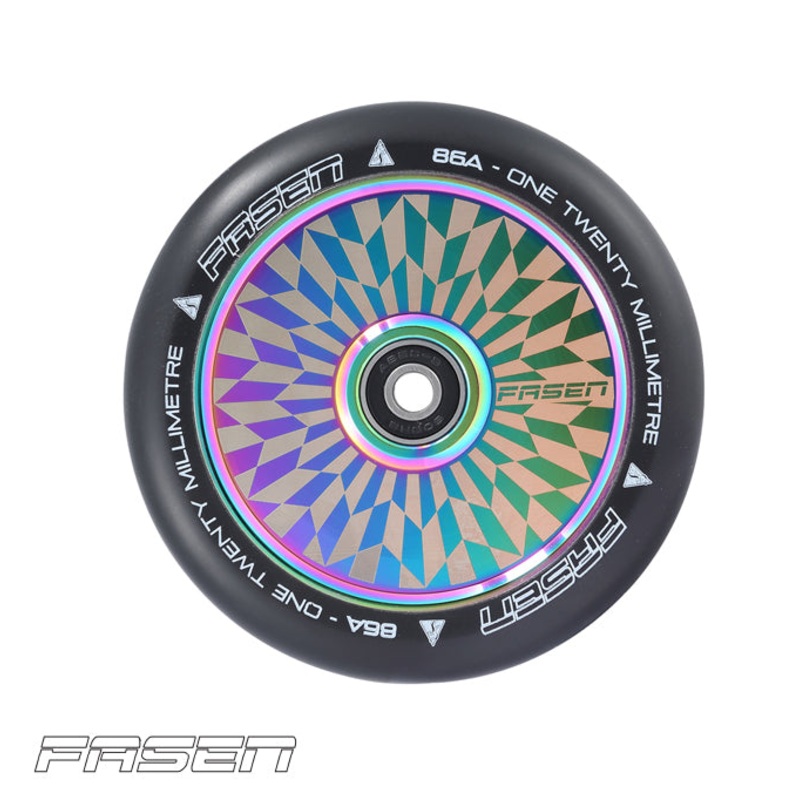 Fasen Hollowcore Hypno Oil Slick 120mm Scooter Wheel Single