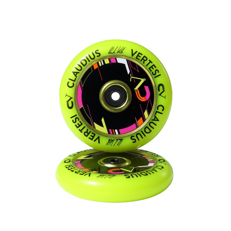 Sacrifice Vertessi Yellow 120mm Scooter Wheel Single