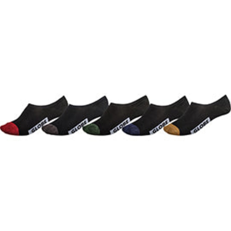 Globe Dip Invisible 7-11US 5 Pack Socks
