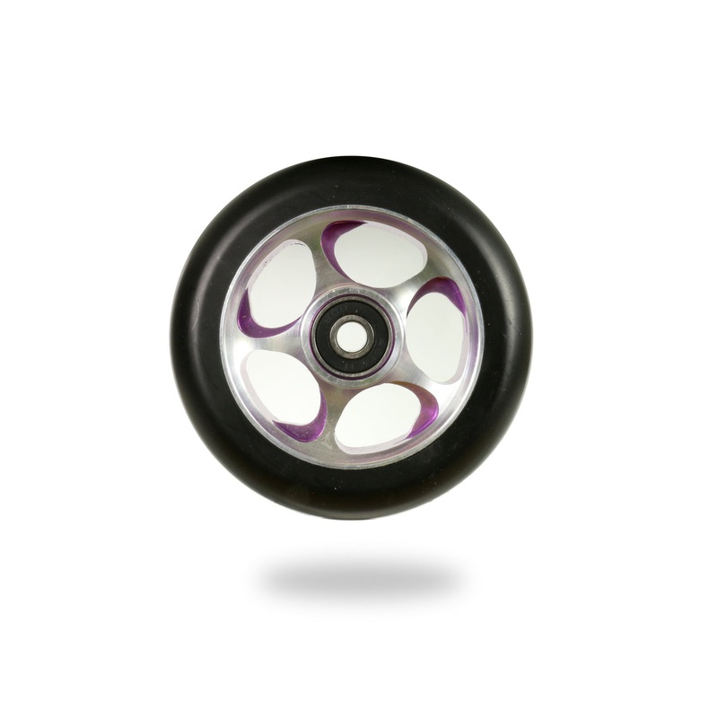 Root Industries Re Entry 100mm Black Purple Scooter Wheel Single
