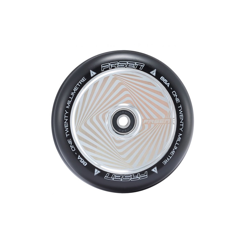 Fasen Hypno Hollowcore Square Chrome 120mm Scooter Wheel Single