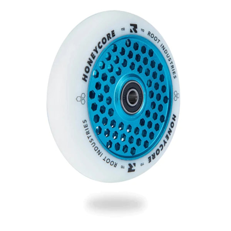 Root Industries Honey Core 110mm White Blue Scooter Wheel Single