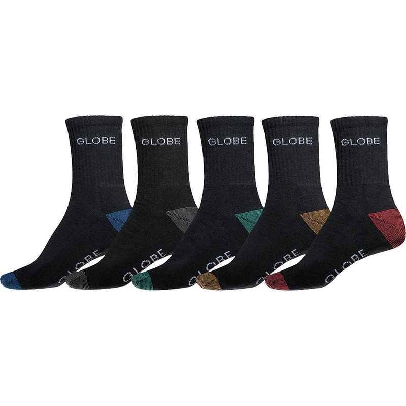 Globe Ingles Crew Assorted 5 Pack Socks