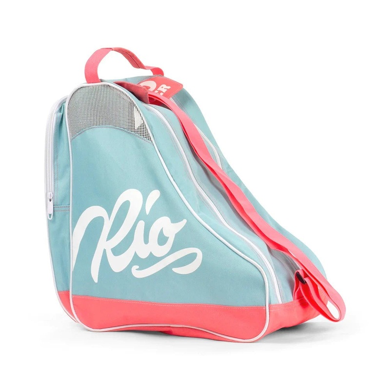 Rio Roller 'Script' Teal Coral Skate Bag