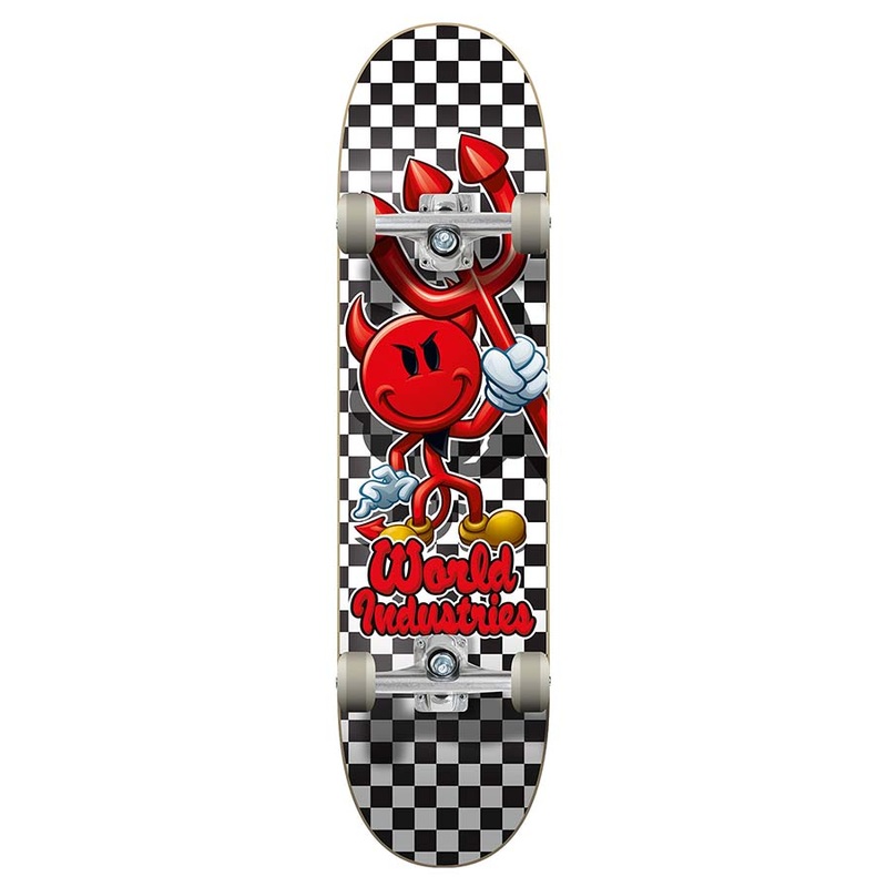 World Industries Devilman Checker 7.5 Complete Skateboard