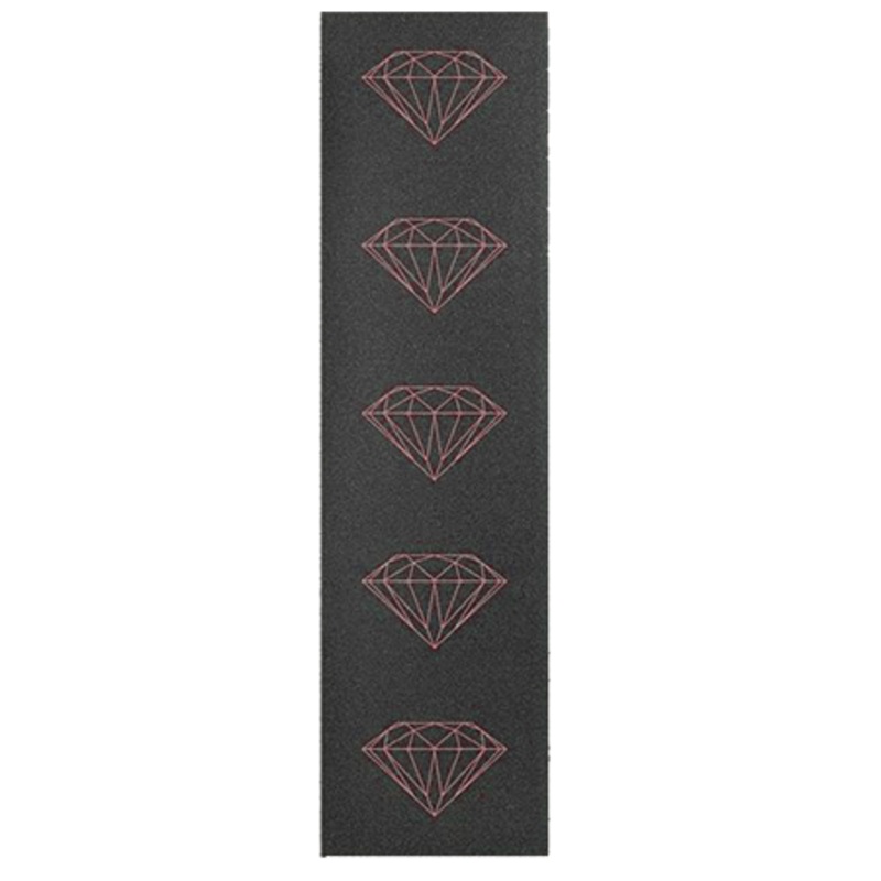 Diamond Brilliant Red Printed Skateboard Griptape