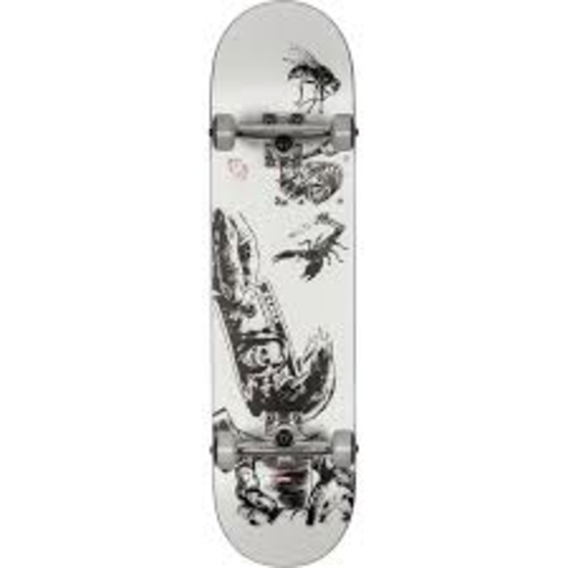 Globe G1 Hard Luck White/Black 8.0" Complete Skateboard