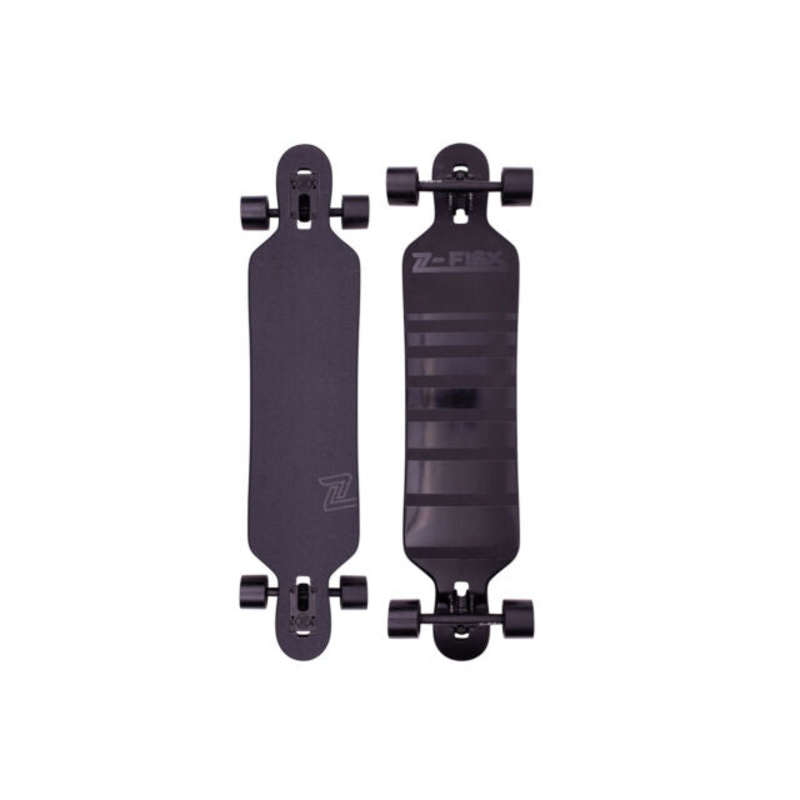 Z-Flex Black Shadow Lurker Drop Through Longboard Complete