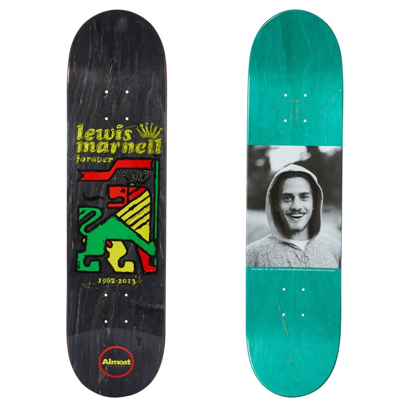 Almost Lewis Marnell Rasta Lion 8.0" Skateboard Deck