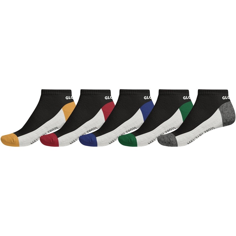 Globe Prime Ankle Assorted 5 Pack Socks